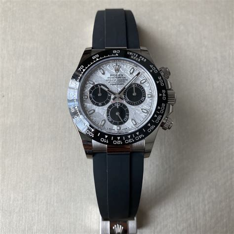 white gold rolex daytona hodinkee|daytona white gold meteorite dial.